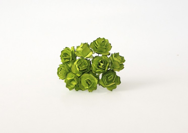 Розы "Зеленый лайм" размер 2,5см, 1 шт