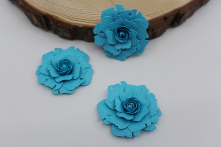 Rose "Turquoise" size 4.5 cm 1 piece