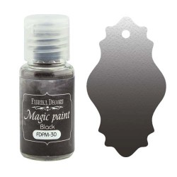 Сухая краска "Magic paint" FABRIKA DECORU, цвет Нейтральный черный, 15 мл