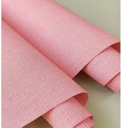 Binding leatherette with a pink matte texture, size 33*70cm, 225g/m
