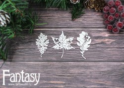 Чипборд Fantasy набор «Осенний гербарий 2517» размеры от 5,4*3 до 5,8*5,1 см, в наборе 3 шт 