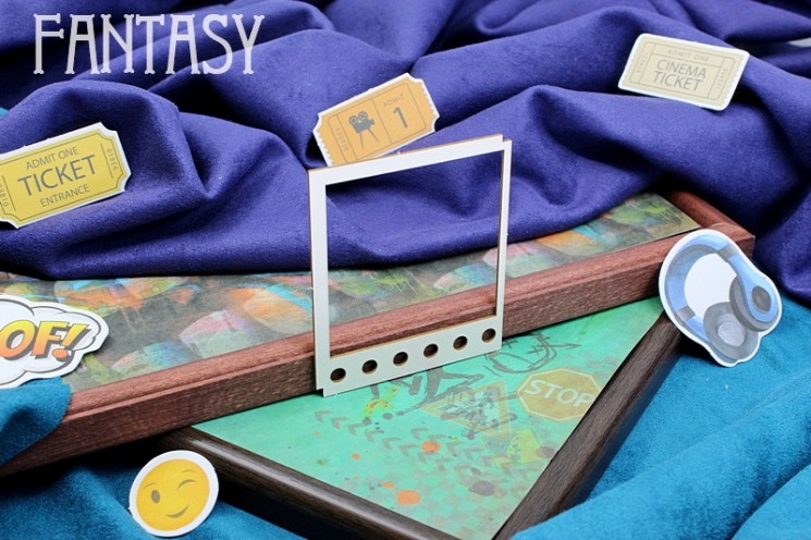 Chipboard Fantasy "Photo frame 2054" size 6*7cm