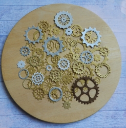 Вырубка набор шестеренок 60 шт. бумага дизайнерская 290 гр. 