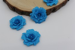 Роза "Темно-голубая" размер 4,5 см 1 шт