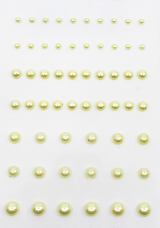 A set of Mr. Painter "Light yellow" glue half-shells, 58 pcs