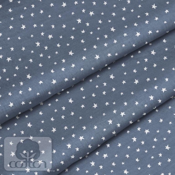 Fabric 100% cotton Poland "Stars on blue", size 50X50 cm