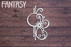 Чипборд Fantasy «Мини-рамка с завитком 2305» размер 7,8*5,2см