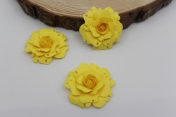 Роза "Желтая" размер 4,5 см 1 шт
