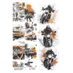 Лист с картинками 10х30 см "Стальное сердце. Карточки мини" (ScrapMania)