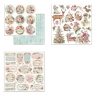Набор двусторонней бумаги для скрапбукинга Stamperia "Pink Christmas" 15,2х15,2 см, 10 листов, 190 гр\м2