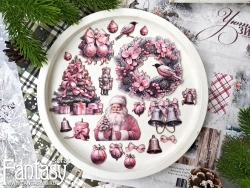 Высечки Fantasy на картоне "Зима, Новый год -09", в наборе 20 шт