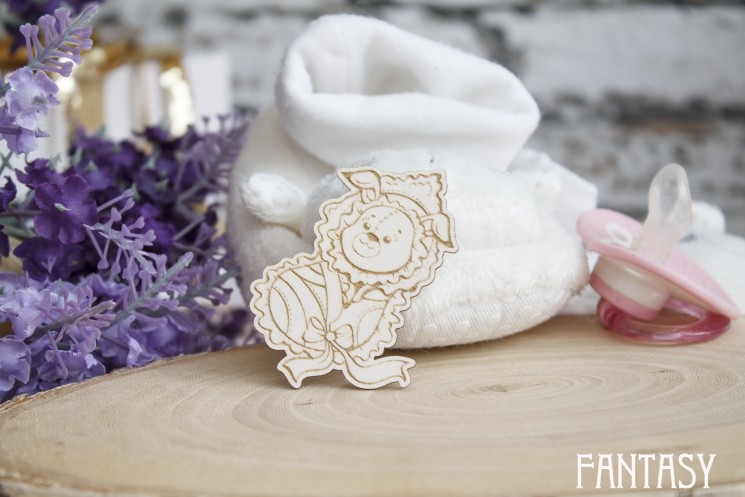 Чипборд Fantasy "Зайка со строчкой 280", размер 4,1*5,5 см