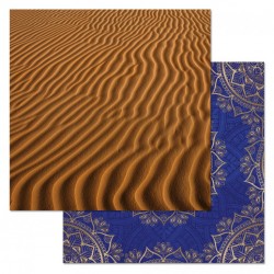 Двусторонний лист бумаги ScrapMania "Сердце востока. Золотые пески", размер 30х30 см, 180 гр/м2