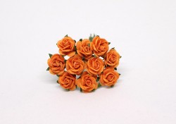 Розы "Оранжевые" размер 1,5см, 10 шт