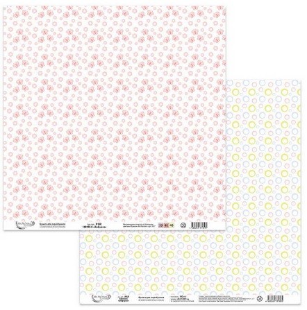 Double-sided sheet of paper Mr. Painter "Marshmallow-6" size 30. 5X30. 5 cm, 190g/m2