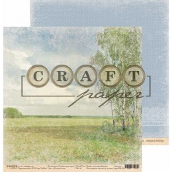 Двусторонний лист бумаги CraftPaper Родные просторы "Русские поля" размер 30,5*30,5см, 190гр