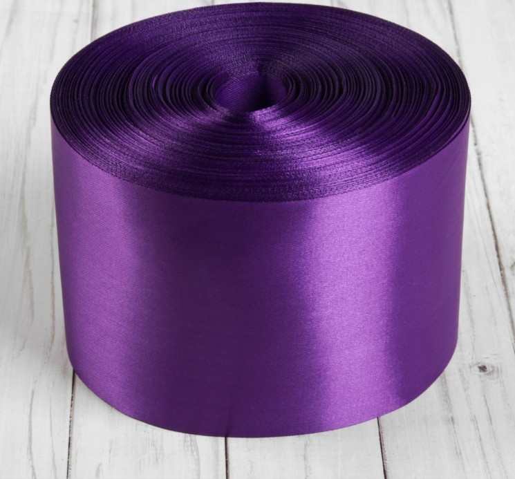 Satin ribbon "Dark purple", width 2 cm, length 5.6 m