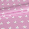 Fabric 100% cotton "Stars on pink", size 50X75 cm 