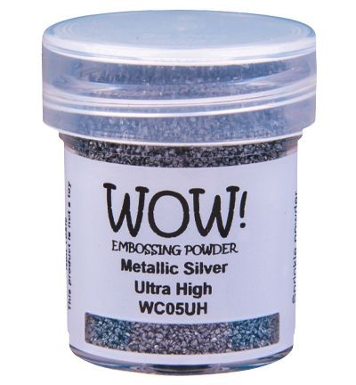Powder for embossing WOW! "Metallic Silver-Ultra High", 15 ml