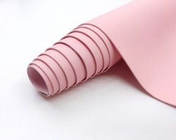 Переплётный кожзам, цвет розовый матовый, 33Х70 см, 240 г/м2