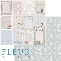 Двусторонний лист бумаги Fleur Design Весенняя "Карточки", размер 30,5х30,5 см, 190 гр/м2