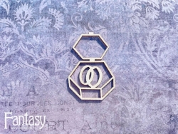 Чипборд Fantasy «На седьмом небе» (Маленькая коробочка с кольцами 2970), размер 3,5*4,7 см