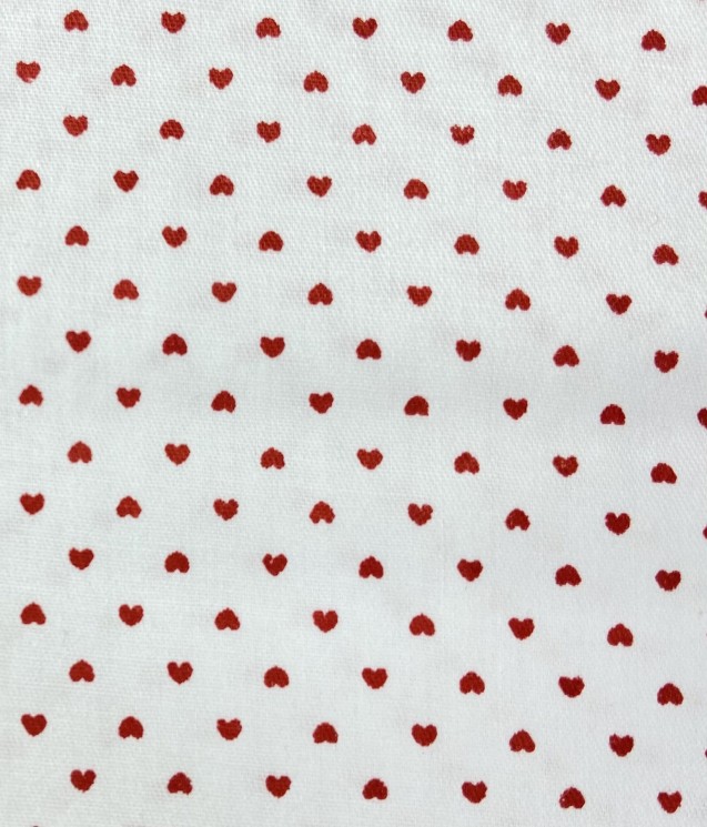 A piece of fabric "Heartbreaker" cotton, size 50X50 cm