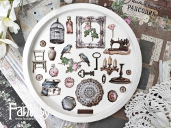 Высечки Fantasy на картоне "Винтажная рапсодия -3", в наборе 26 шт