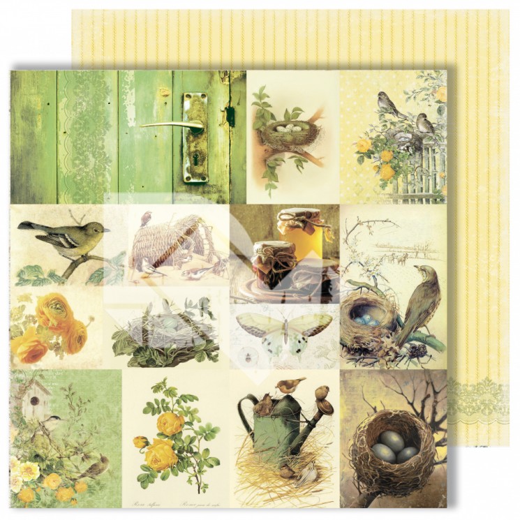 Double-sided sheet of paper Dream Light Studio Spring Holidays "Cards", size 30, 48X30, 48 cm, 250 g /m2