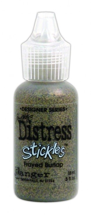 Contour glue with glitter "Distress Sticks" Tim Holtz, color Frayed Buriap, 18 ml