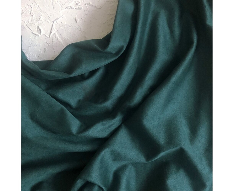 Замша двусторонняя "Изумрудная", размер 33х70 см