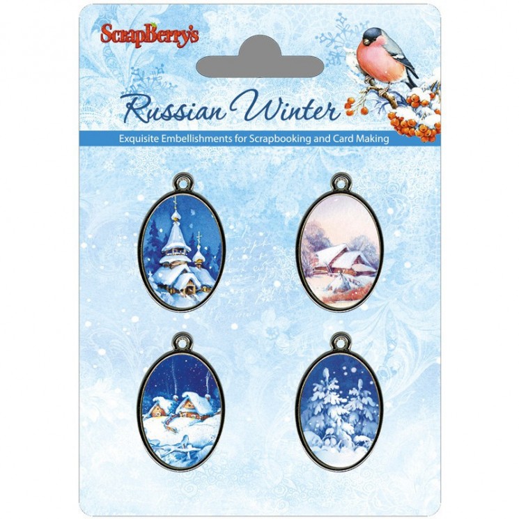 Scrapberry's "Russian Winter" set of metal frames (brads) " 