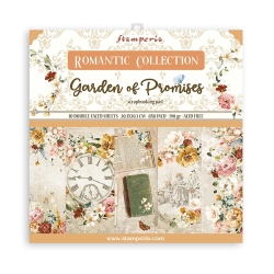 Набор двусторонней бумаги для скрапбукинга Stamperia "Garden of Promises" 20х20 см, 10 листов, 190 гр\м2