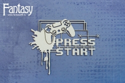 Чипборд Fantasy «Press start 3116» размер 8,1*10,6 см