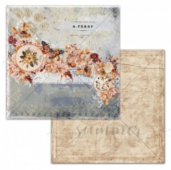 Двусторонний лист бумаги Summer Studio Autumn vibes "Breath", размер 30,5*30,5см, 190гр