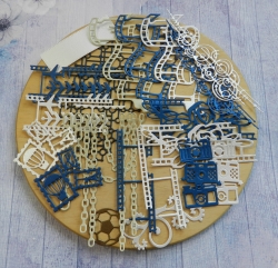 Вырубка набор 21 эл. бумага кардсток 290 гр.