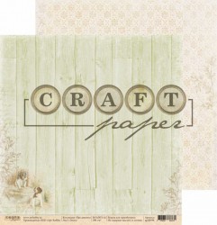 Двусторонний лист бумаги CraftPaper Про девочек "Тепло" размер 30,5*30,5см, 190гр