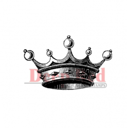 Резиновый штамп DEER RED "Crown for royalty", размер 6,6Х3,5 см