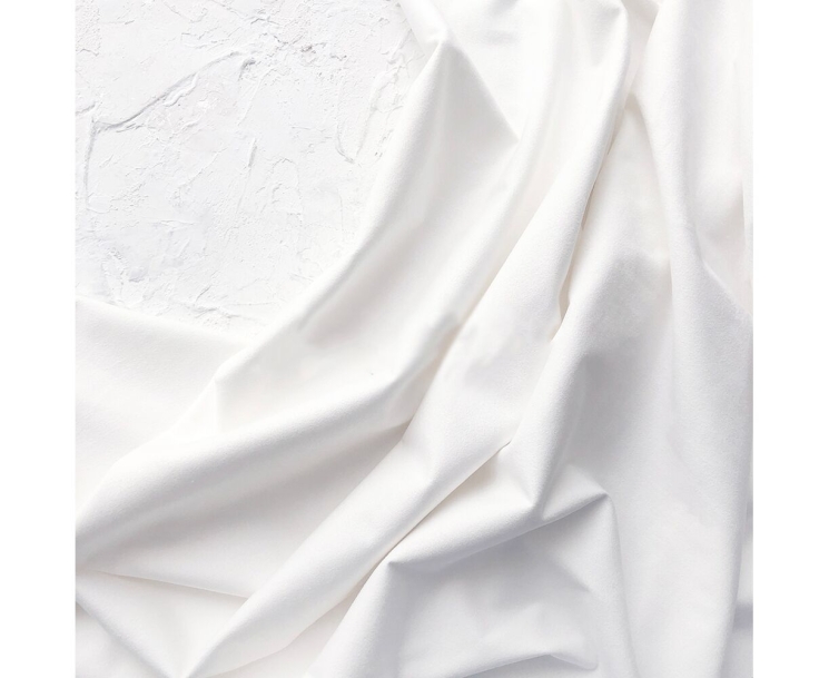 Замша двусторонняя "Белая", размер 25х45 см