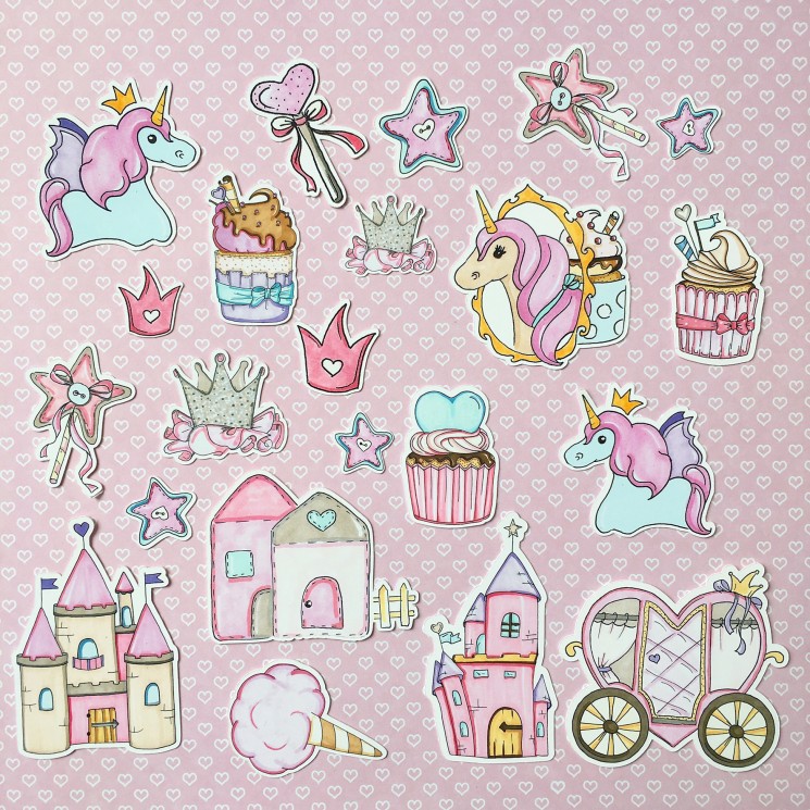 MonaDesign "Pink Unicorn" Die-cut Set"