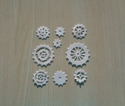 Cutting gear No. 2 white design paper mother-of-pearl 290 gr.  