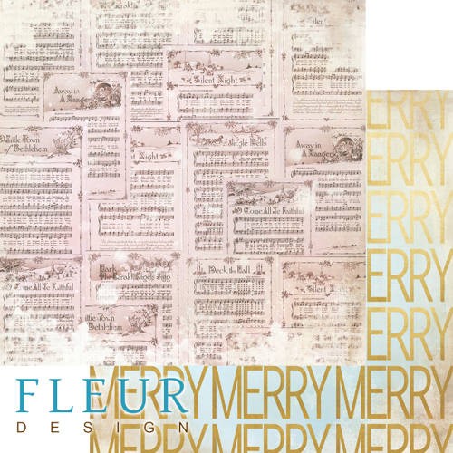 Double-sided sheet of paper Fleur Design Magic forest "Funny notes", size 30. 5x30. 5 cm, 190 gr/m2
