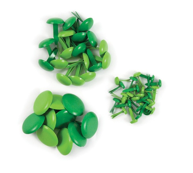 Set of brads "Green" We R Memory Keepers, 54 pcs