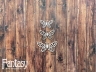 Чипборд Fantasy «Бабочки- птицекрылы 2587» размеры от 2,5*1,5 см до 4*2 см