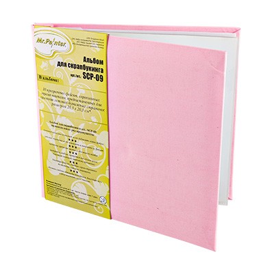 Альбом для скрапбукинга Mr.Painter "Розовый", размер 20,3х20,3 см