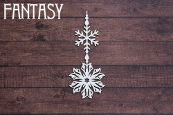 Чипборд Fantasy «Подвеска снежная 2315» размер 7,6*3,2см