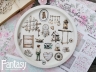 Тканевые высечки Fantasy "Симфония нежности - 5", на бумажной основе
