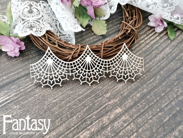 Чипборд Fantasy "Кружево 3767" размер 4,5*12 см