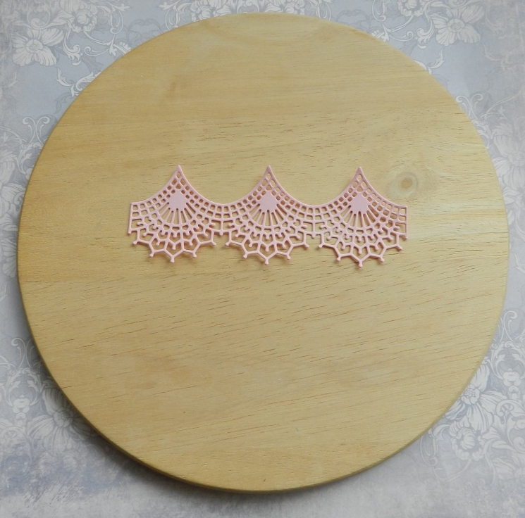 Вырубка бордюр Кружево бумага дизайнерская матовая 160 гр. 