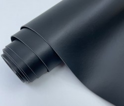 Переплётный кожзам Италия, цвет Чёрный матовый, 32Х70 см